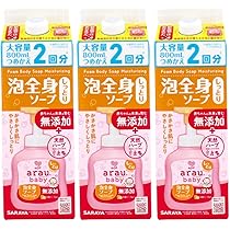 arau baby 無添加泡タイプベビーソープ 800ml サラヤ｜アラウ.ベビー 泡全身ソープ しっとり 800mL 詰替用
